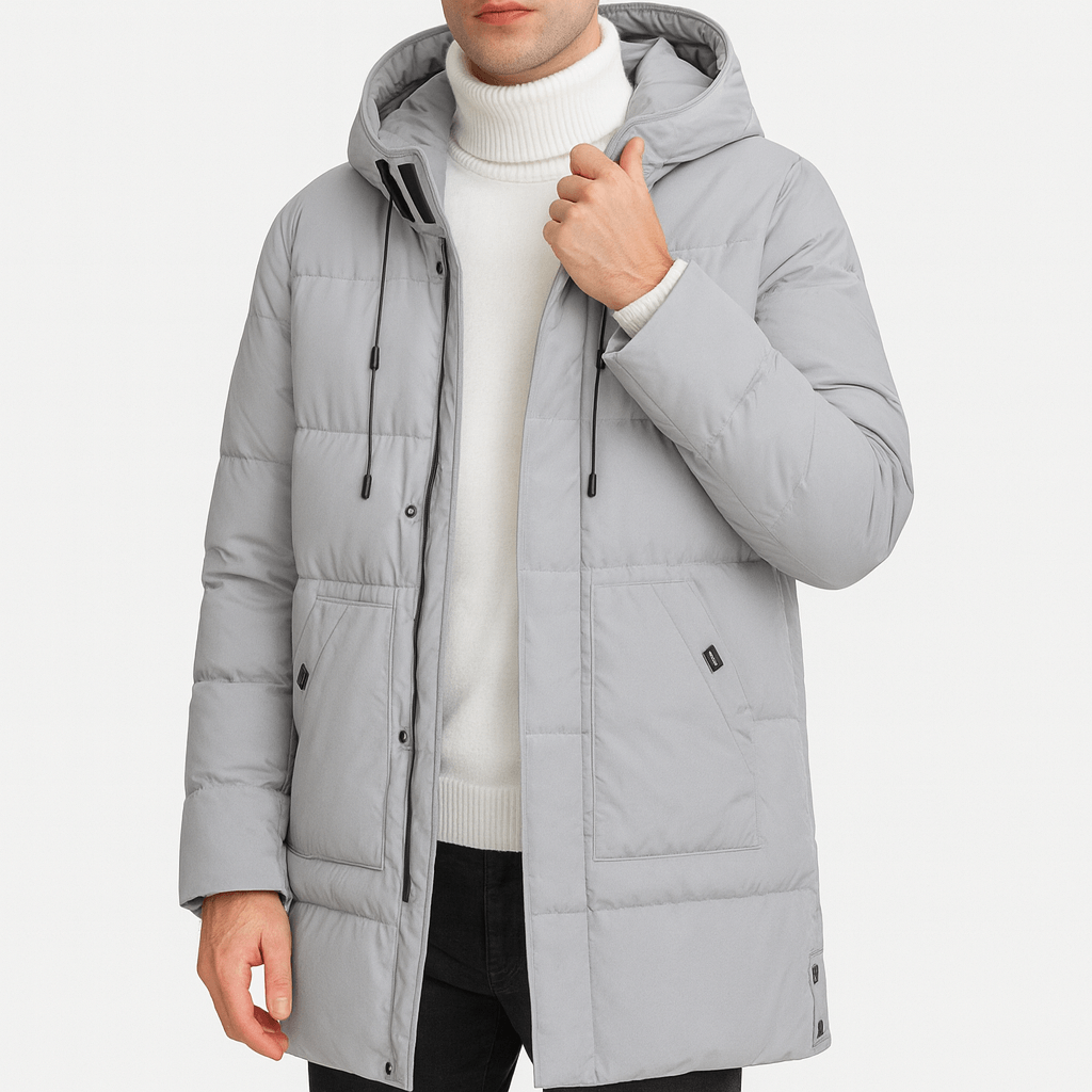 VogeLuxe | Men’s Long Insulated Puffer Parka 1