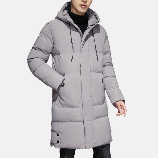 VogeLuxe | Men’s Long Quilted Puffer Coat 0