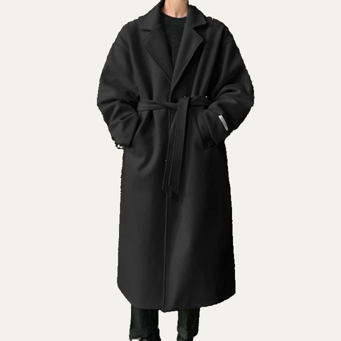 VogeLuxe | Men’s Long Trench Overcoat 0