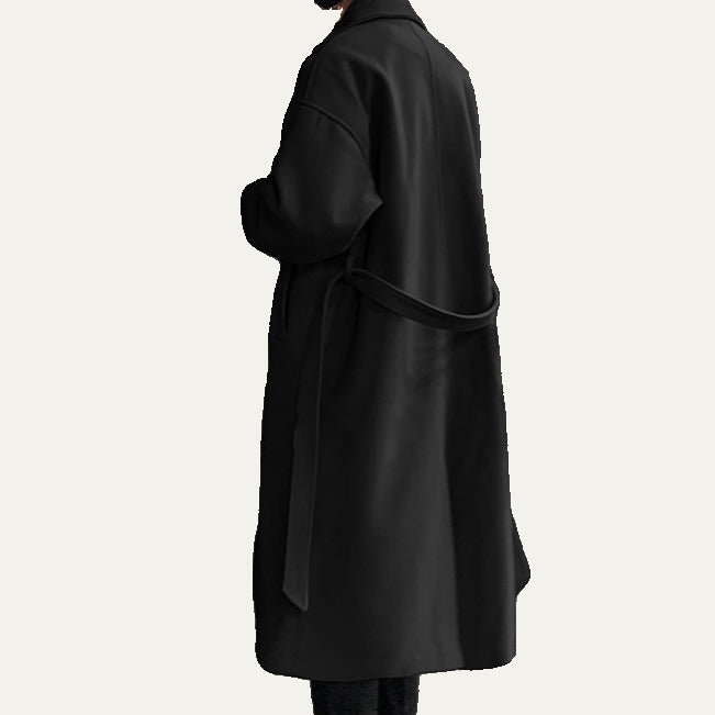 VogeLuxe | Men’s Long Trench Overcoat 1