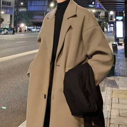 VogeLuxe | Men’s Long Trench Overcoat 2