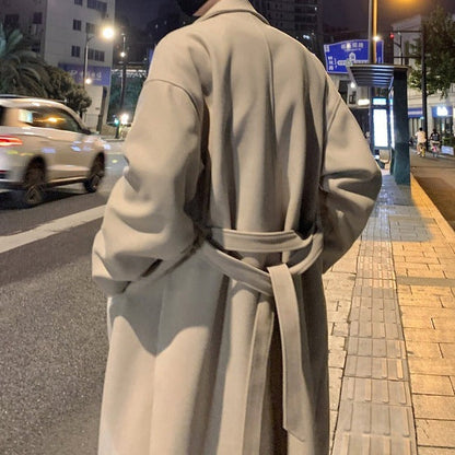 VogeLuxe | Men’s Long Trench Overcoat 3