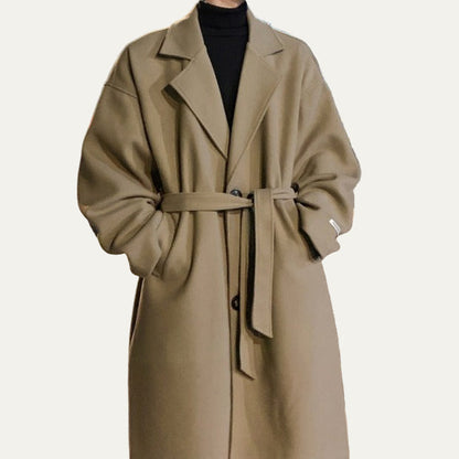 VogeLuxe | Men’s Long Trench Overcoat 4