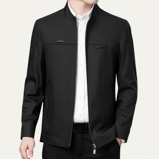VogeLuxe | Men’s Mandarin Collar Casual Jacket 0