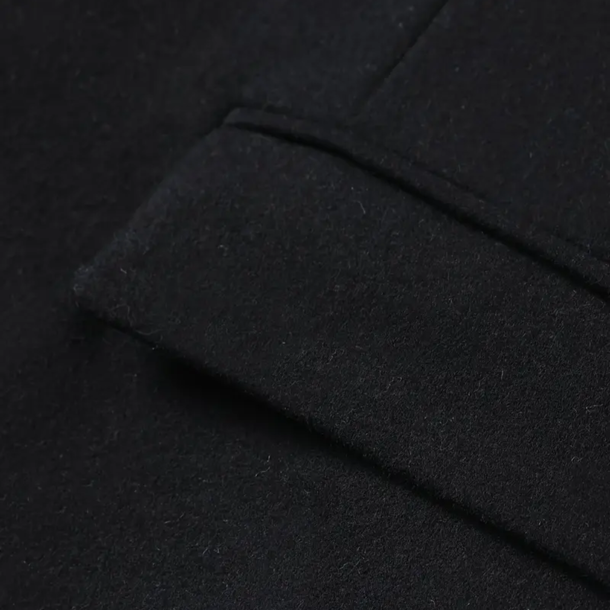 VogeLuxe | Men’s Mandarin Collar Mid-Length Overcoat 3