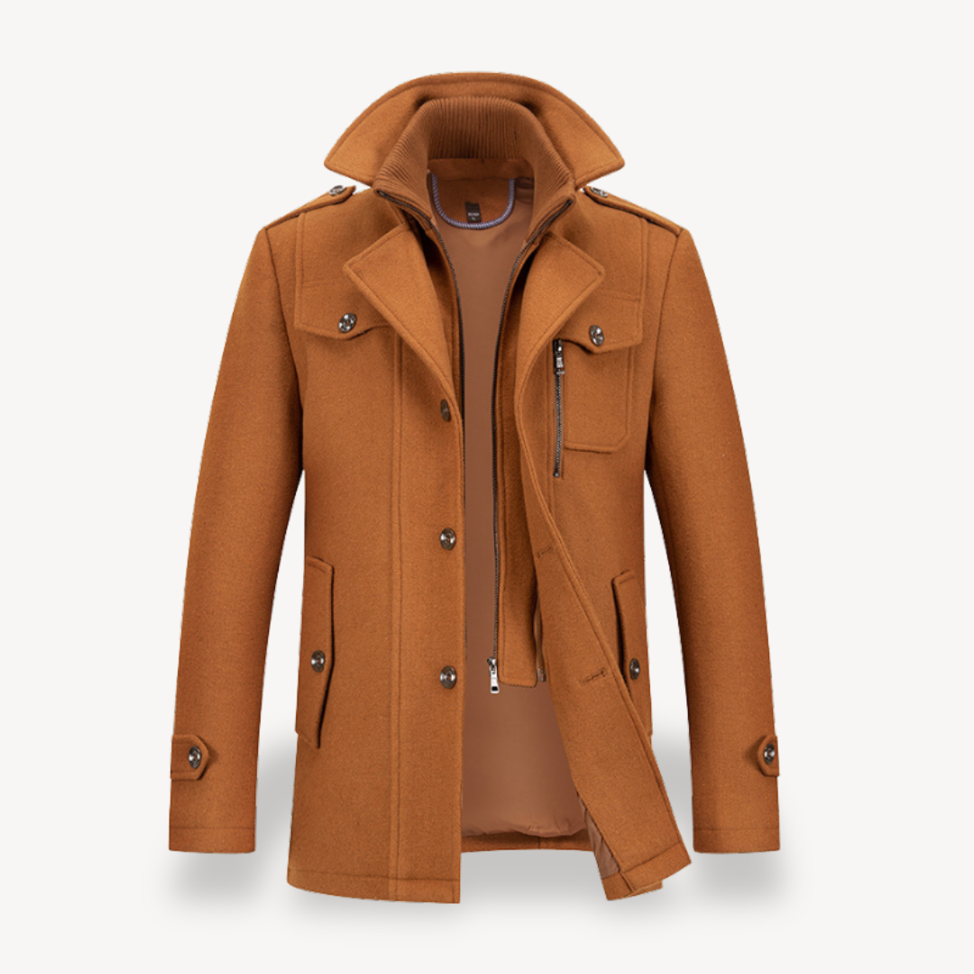 VogeLuxe | Men’s Mid-Length Wool Coat 1