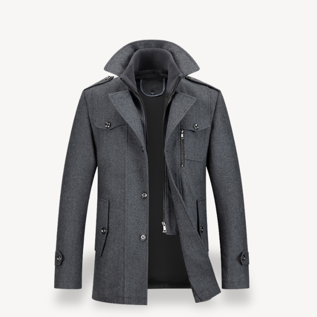VogeLuxe | Men’s Mid-Length Wool Coat 2