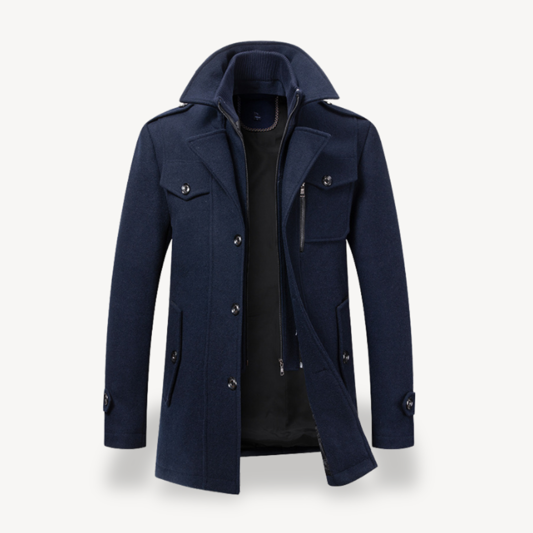 VogeLuxe | Men’s Mid-Length Wool Coat 3