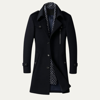 VogeLuxe | Men’s Military-Inspired Short Peacoat 1