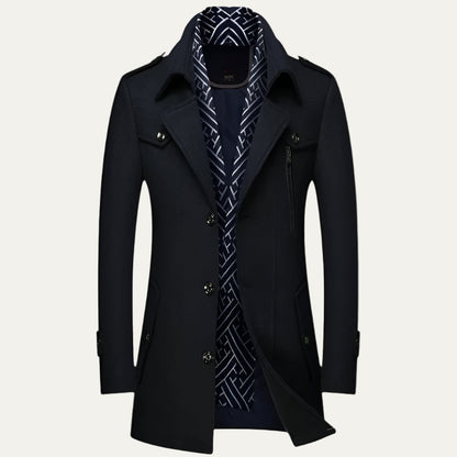 VogeLuxe | Men’s Military-Inspired Short Peacoat 6