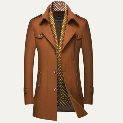 VogeLuxe | Men’s Military-Inspired Short Peacoat 9