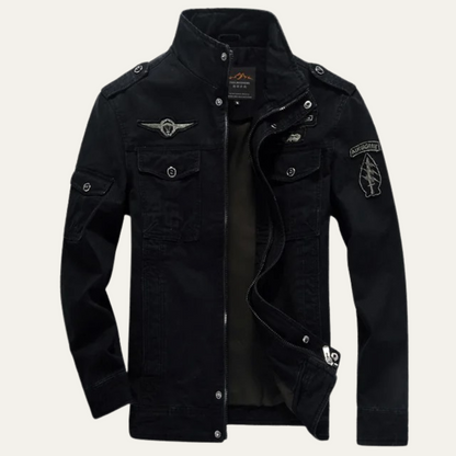 VogeLuxe | Men’s Military-Style Cotton Jacket 10