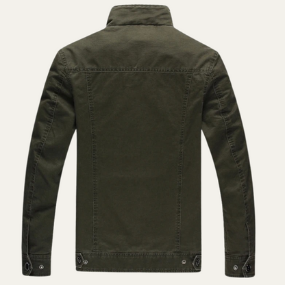 VogeLuxe | Men’s Military-Style Cotton Jacket 3