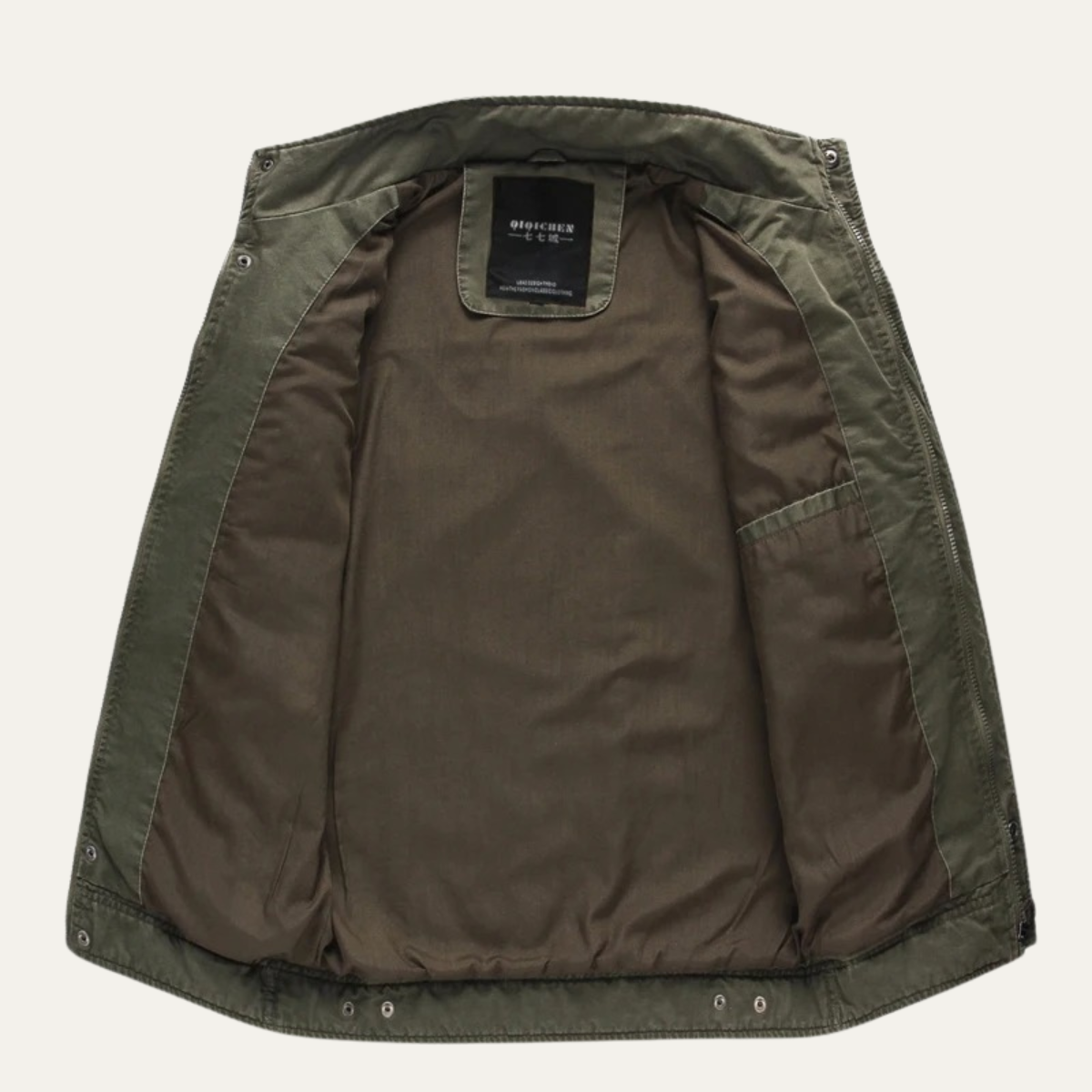 VogeLuxe | Men’s Military-Style Cotton Jacket 5