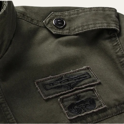 VogeLuxe | Men’s Military-Style Cotton Jacket 6