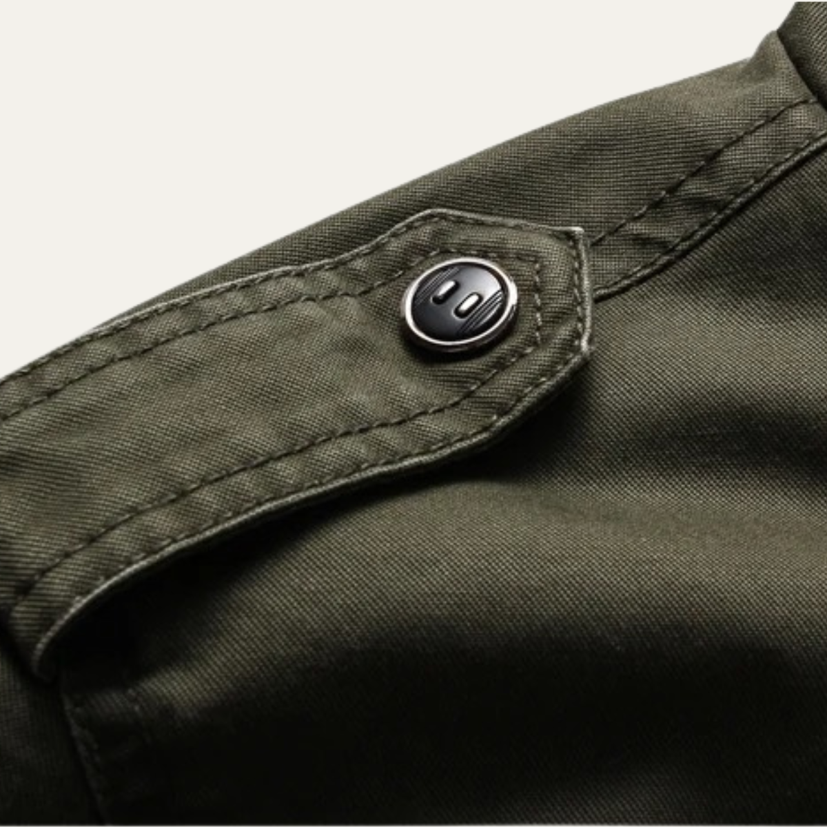 VogeLuxe | Men’s Military-Style Cotton Jacket 8