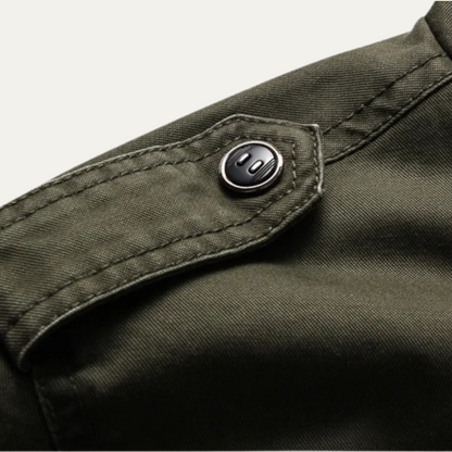VogeLuxe | Men’s Military-Style Cotton Jacket 8