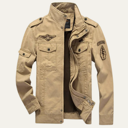 VogeLuxe | Men’s Military-Style Cotton Jacket 9