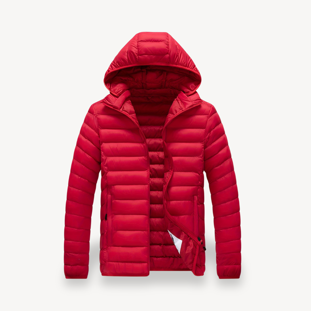 VogeLuxe | Men’s Minimalist Hooded Lightweight Puffer Jacket 0