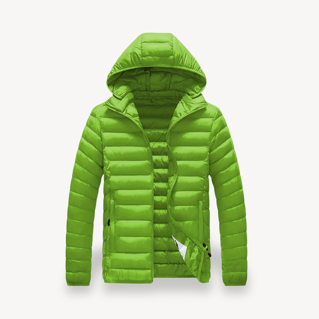 VogeLuxe | Men’s Minimalist Hooded Lightweight Puffer Jacket 3