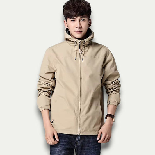 VogeLuxe | Men’s Minimalist Hooded Technical Jacket 0