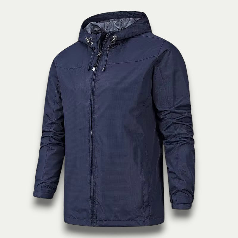 VogeLuxe | Men’s Minimalist Hooded Technical Jacket 5