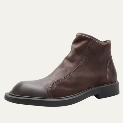 VogeLuxe | Men’s Minimalist Leather Ankle Boots 0