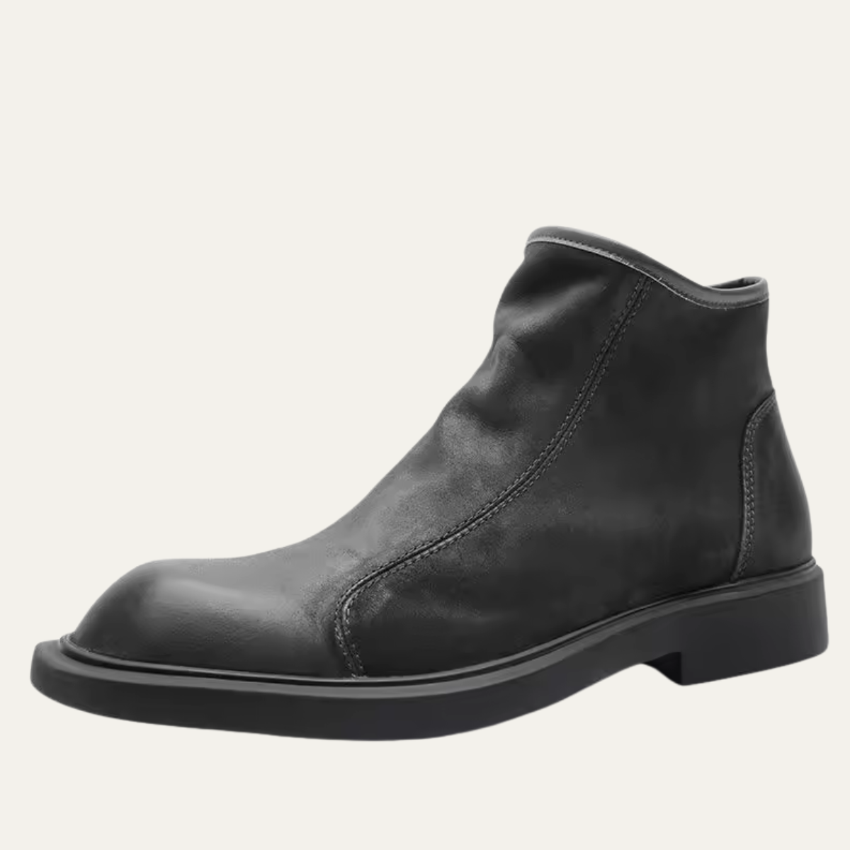 VogeLuxe | Men’s Minimalist Leather Ankle Boots 4