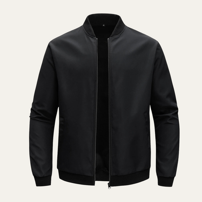 VogeLuxe | Men’s Minimalist Lightweight Zip Bomber Jacket 0