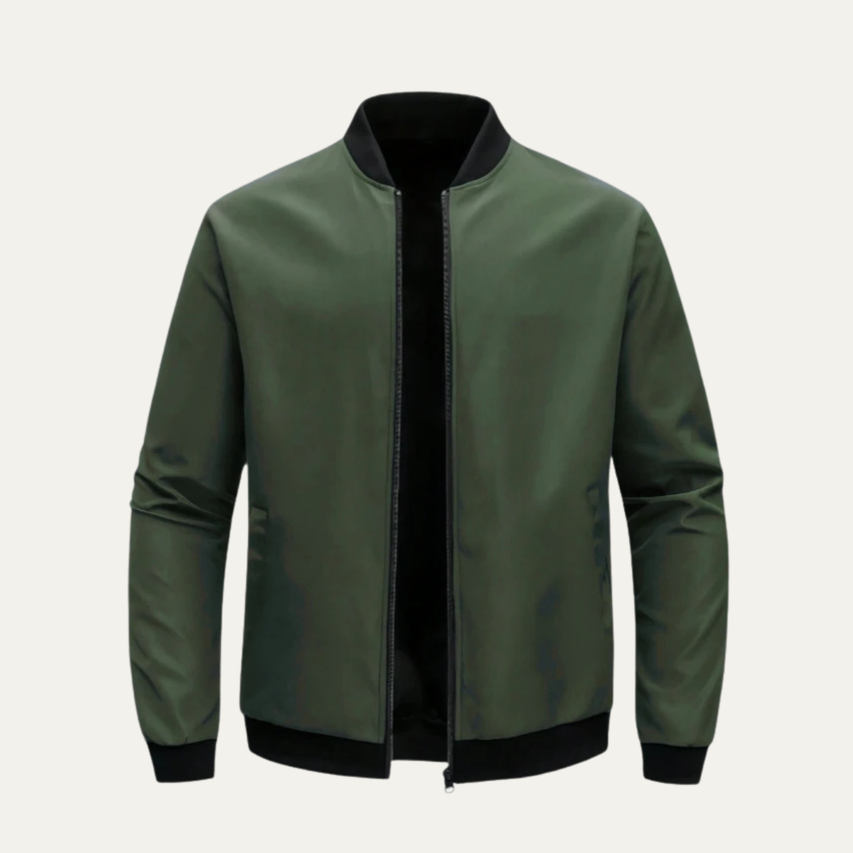 VogeLuxe | Men’s Minimalist Lightweight Zip Bomber Jacket 6