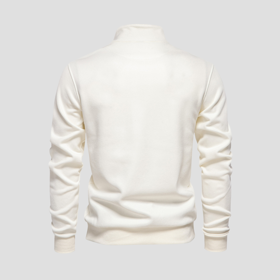 VogeLuxe | Men’s Minimalist Quarter-Zip Pullover 2