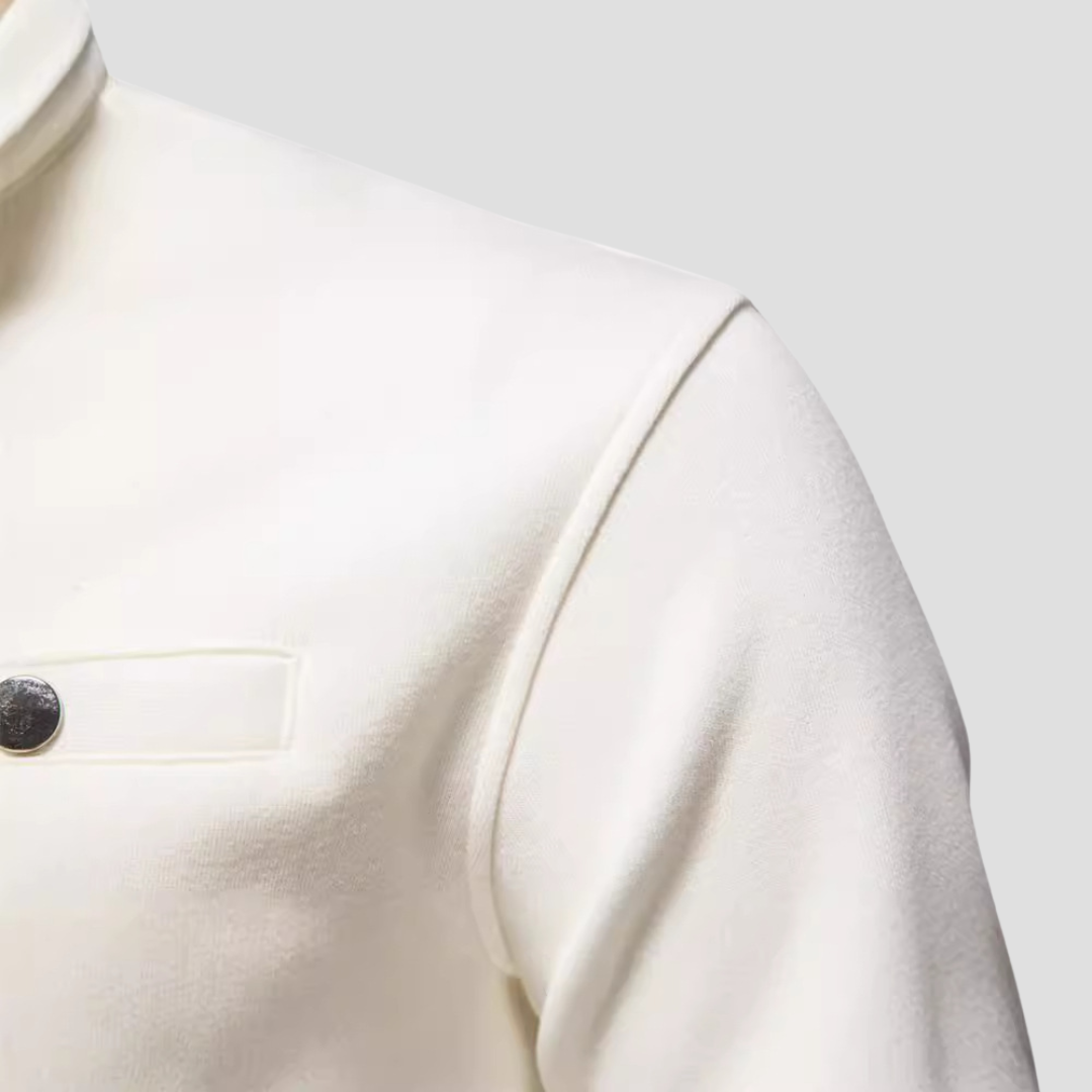 VogeLuxe | Men’s Minimalist Quarter-Zip Pullover 3