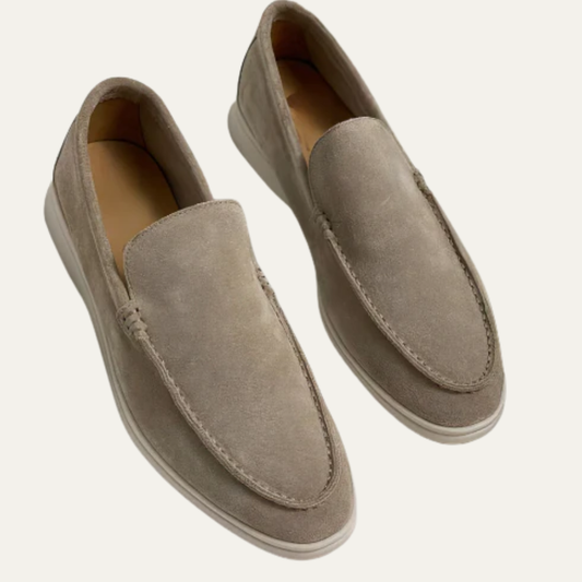 VogeLuxe | Men’s Minimalist Suede Loafers 0