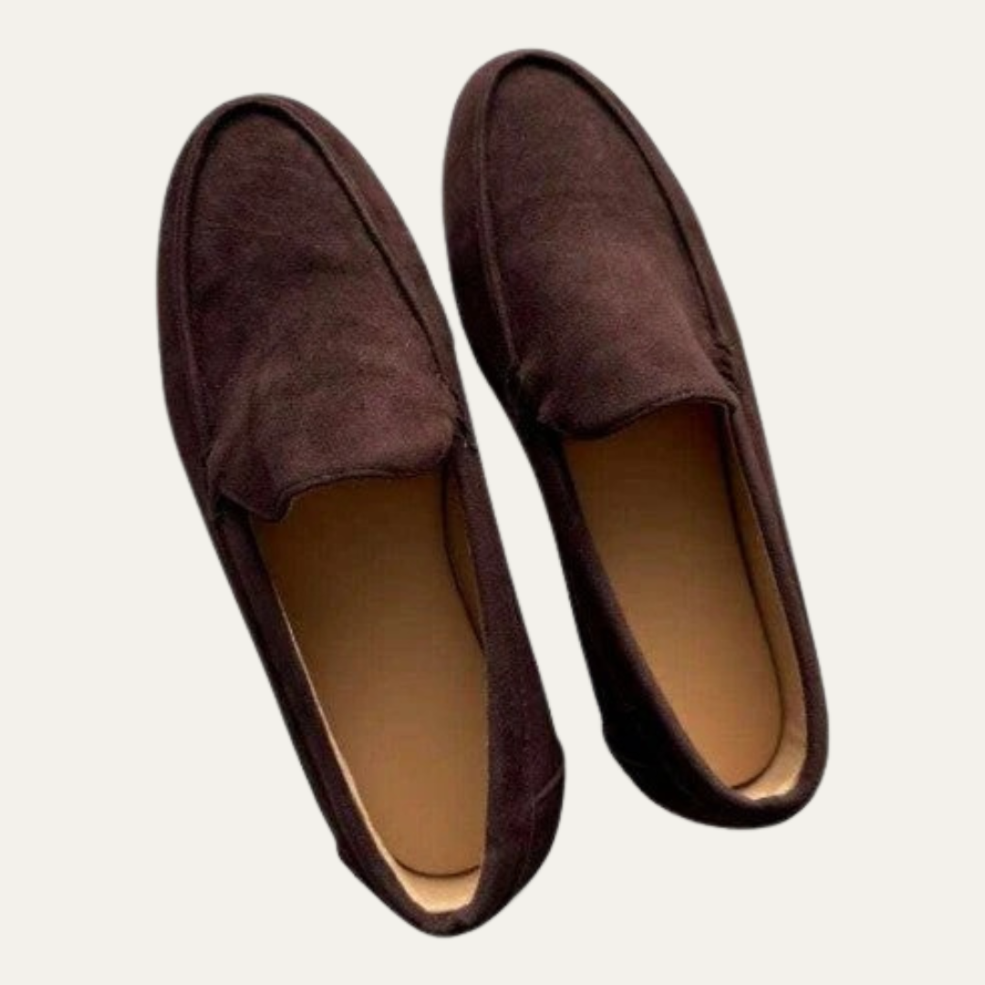 VogeLuxe | Men’s Minimalist Suede Loafers 1