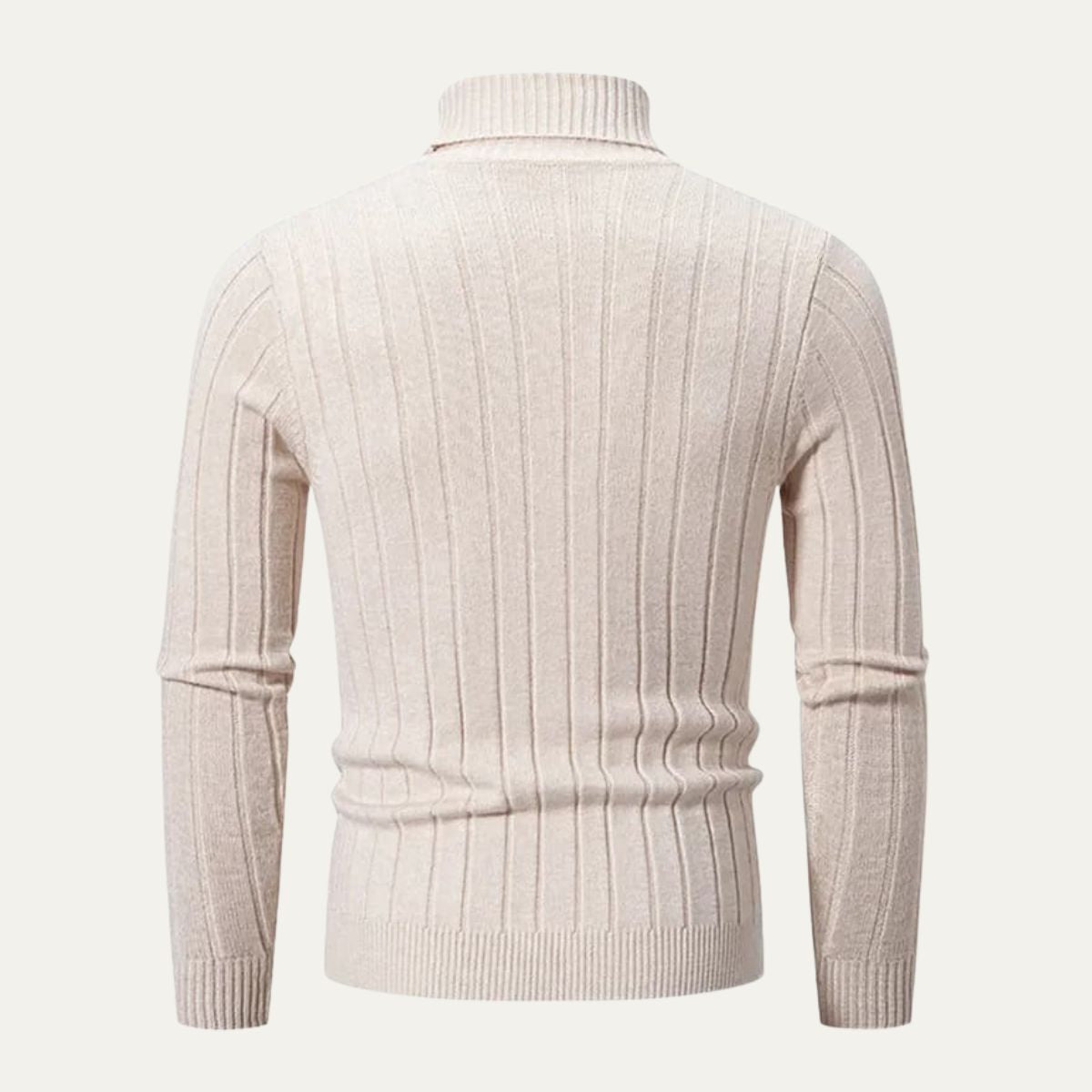 VogeLuxe | Men’s Mixed Knit Turtleneck Sweater 1