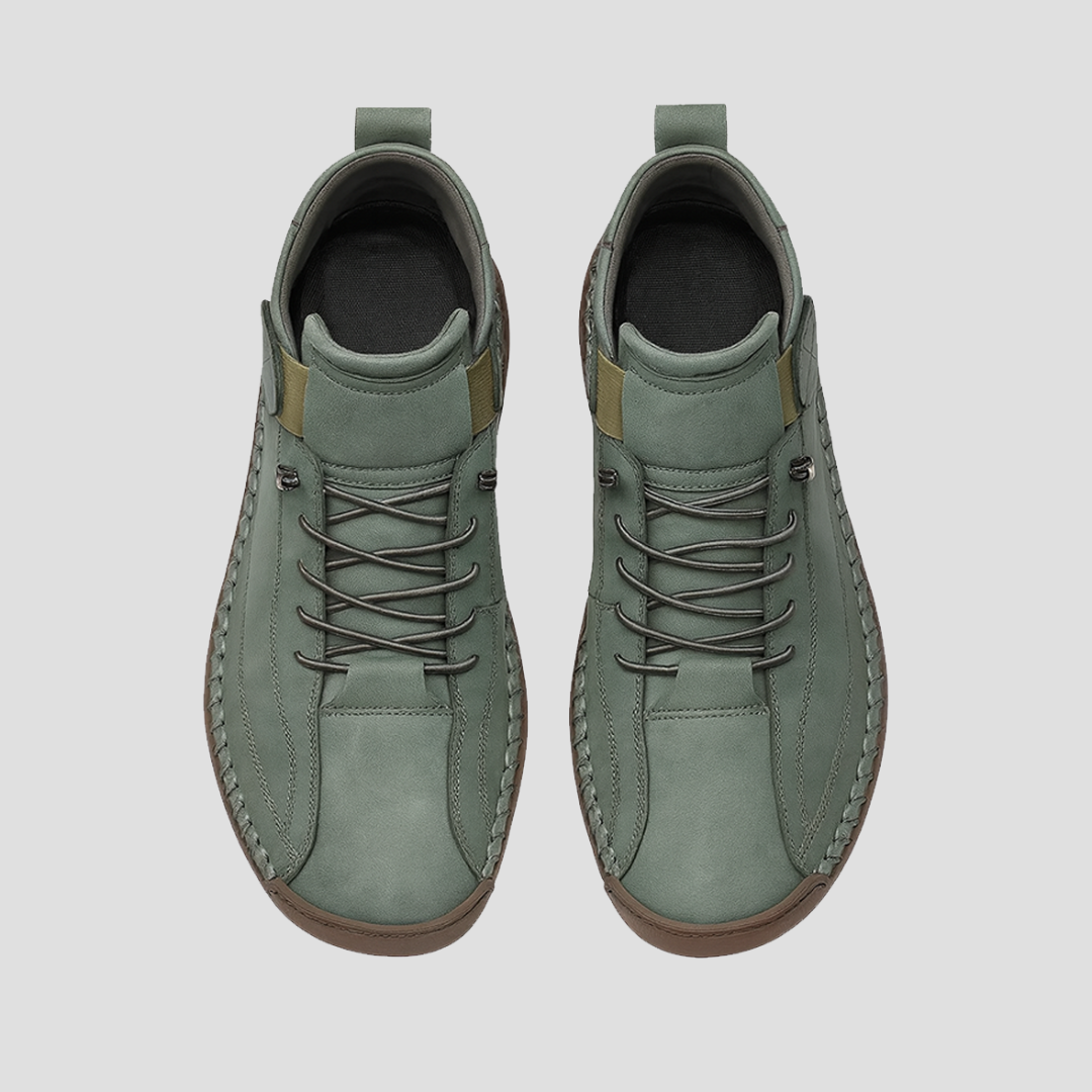 VogeLuxe | Men’s Moc-Stitched Casual Lace-Up Boots 1