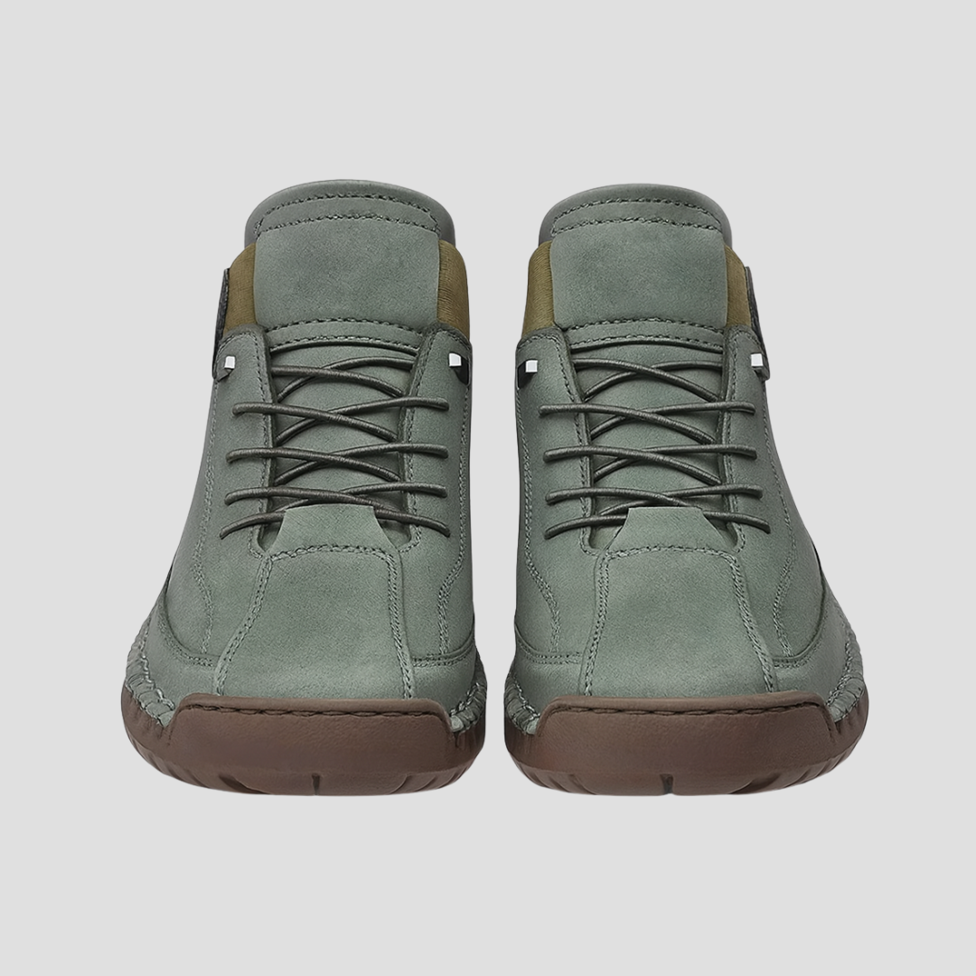 VogeLuxe | Men’s Moc-Stitched Casual Lace-Up Boots 2