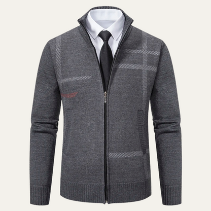 VogeLuxe | Men’s Modern Geometric Cardigan 0