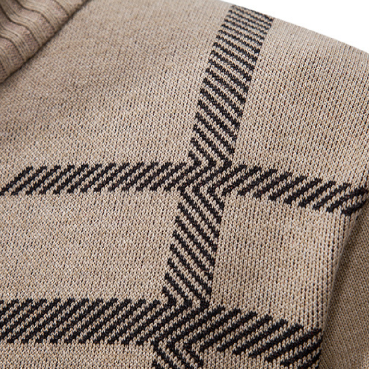 VogeLuxe | Men’s Modern Geometric Cardigan 2