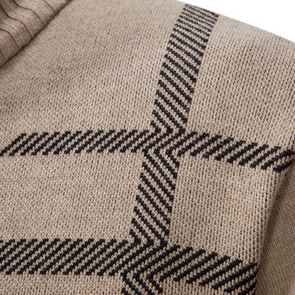 VogeLuxe | Men’s Modern Geometric Cardigan 2