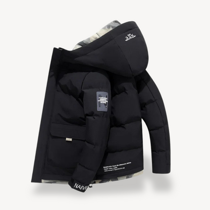 VogeLuxe | Men’s Modern Hooded Puffer Jacket 0