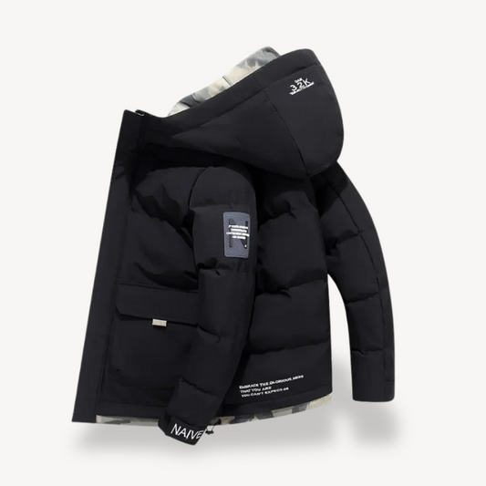 VogeLuxe | Men’s Modern Hooded Puffer Jacket 0