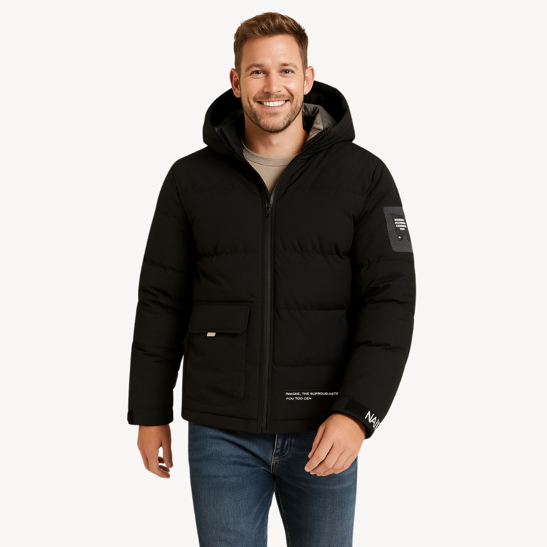 VogeLuxe | Men’s Modern Hooded Puffer Jacket 1