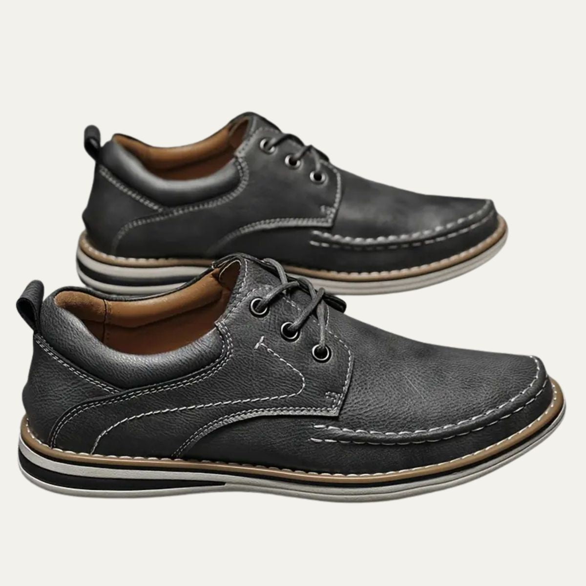 VogeLuxe | Men’s Modern Leather Derby Shoes 4