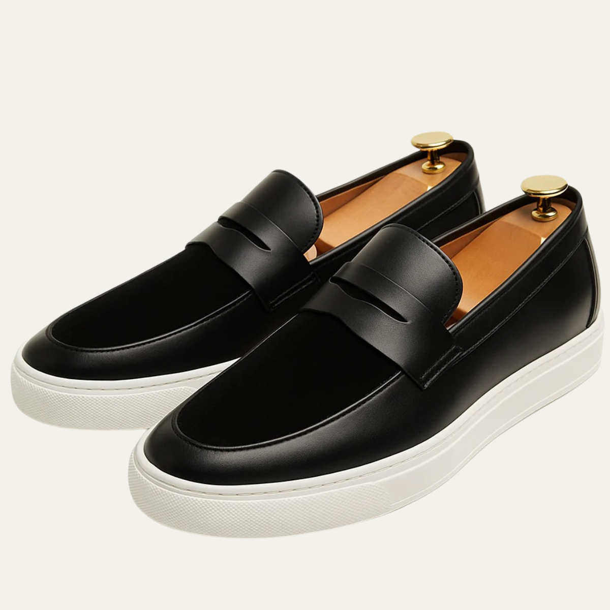 VogeLuxe | Men’s Modern Leather Penny Loafers 0