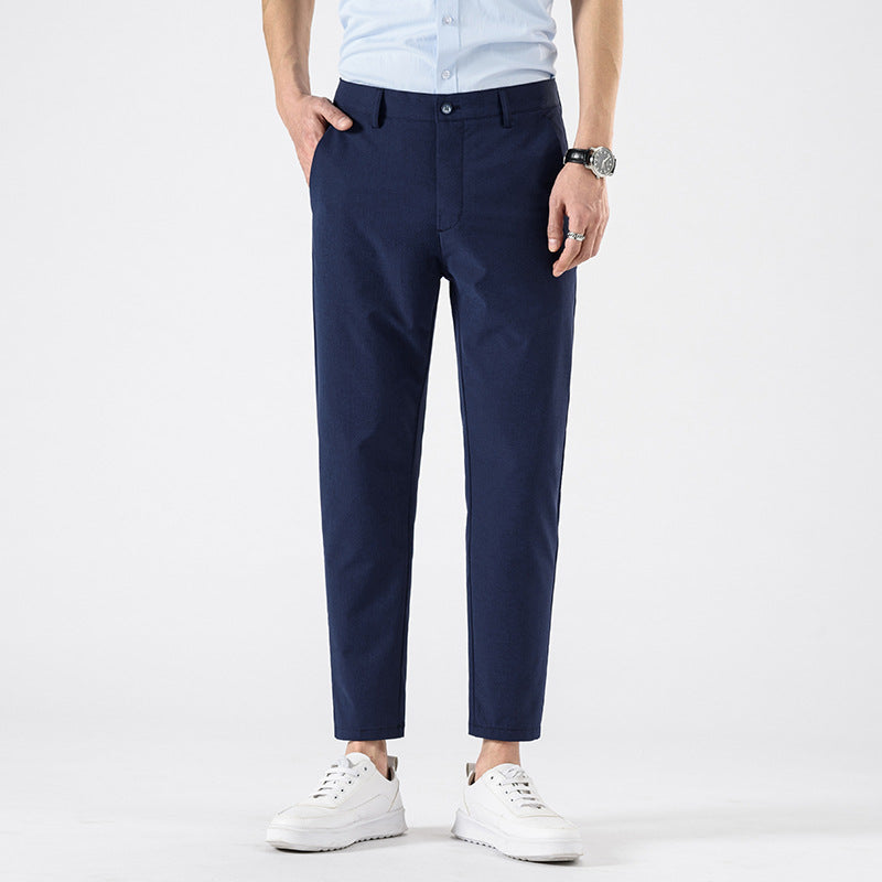 VogeLuxe | Men’s Modern Slim Cropped Trousers 1