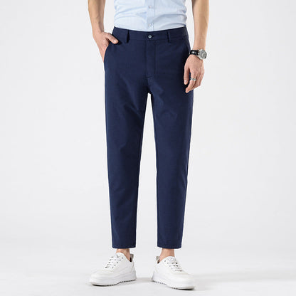 VogeLuxe | Men’s Modern Slim Cropped Trousers 1