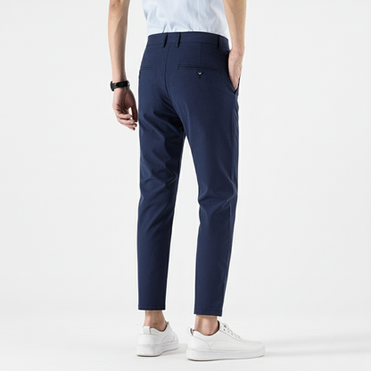 VogeLuxe | Men’s Modern Slim Cropped Trousers 3