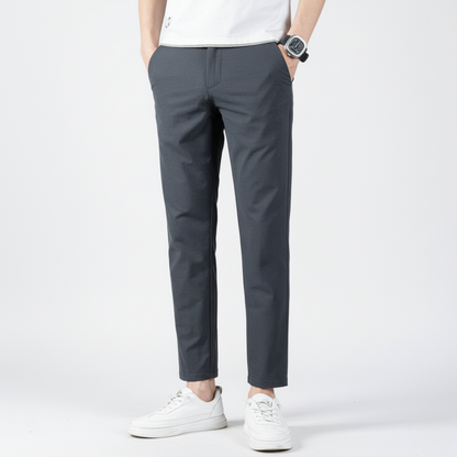 VogeLuxe | Men’s Modern Slim Cropped Trousers 6