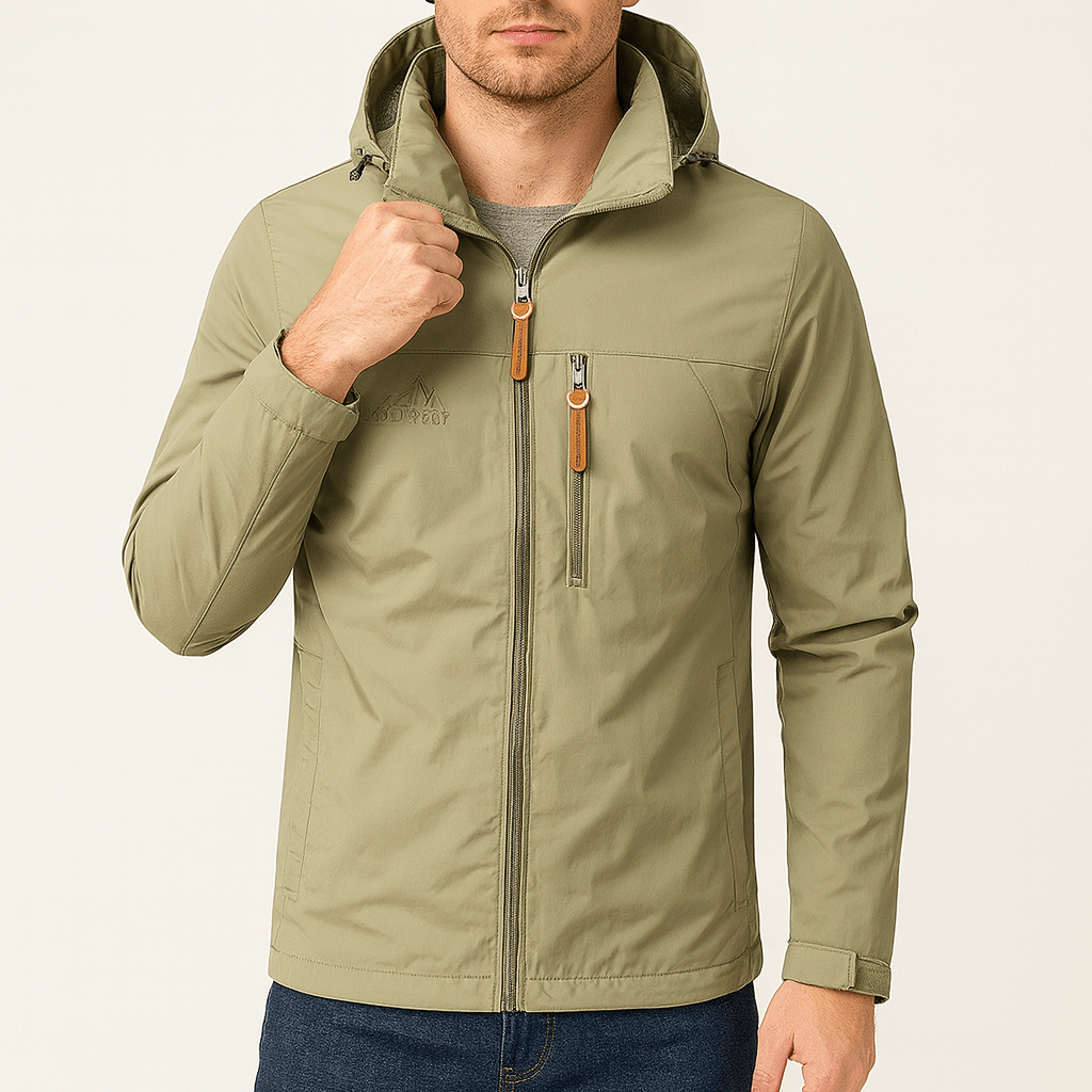 VogeLuxe | Men’s Modern Softshell Hooded Jacket 1